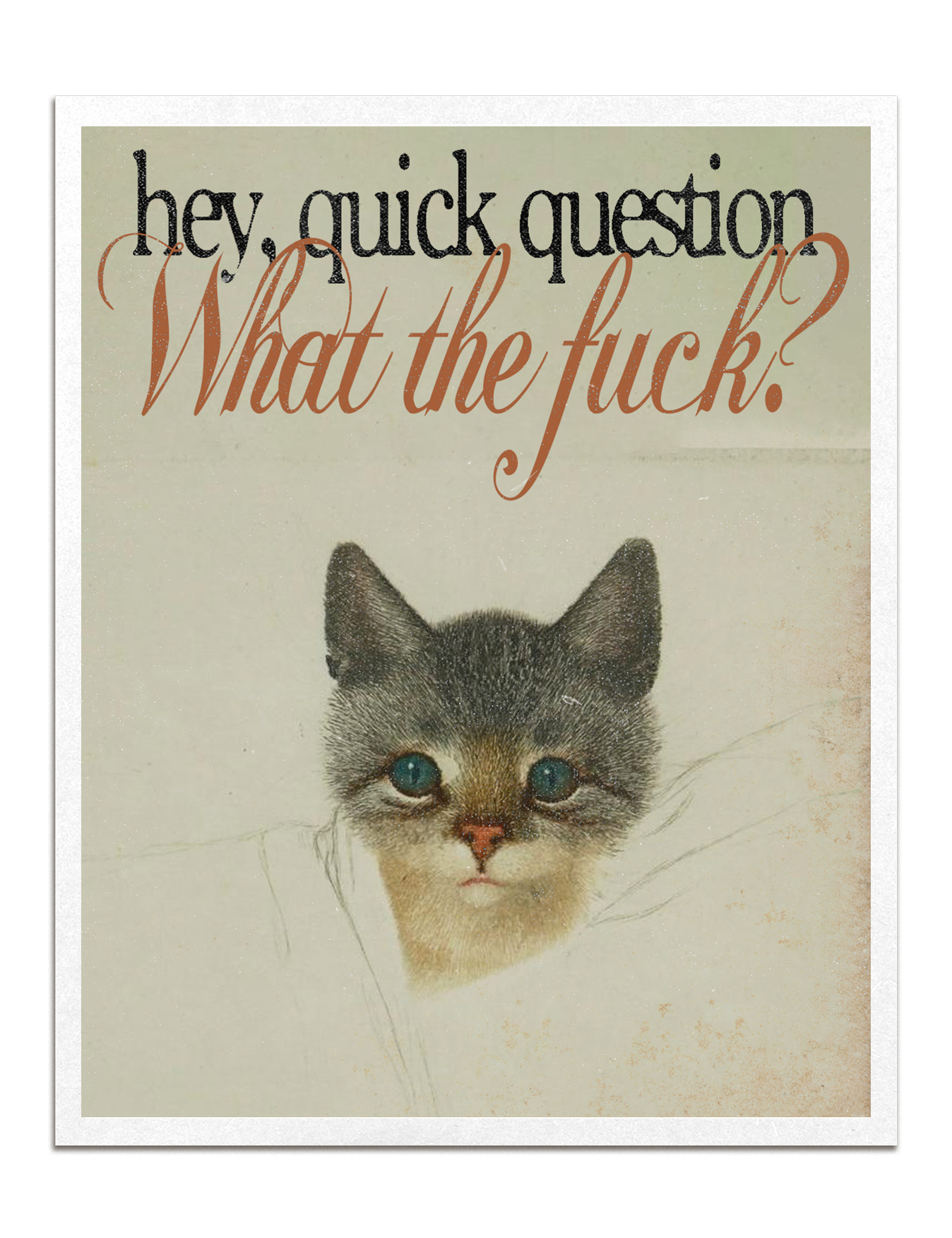 quick question print