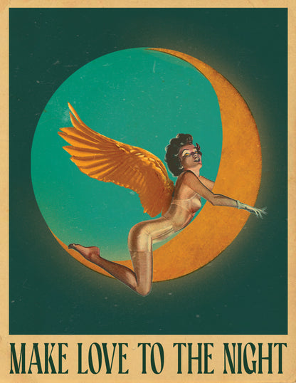 make love to the night print