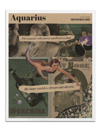 Zodiac Moodboard Prints