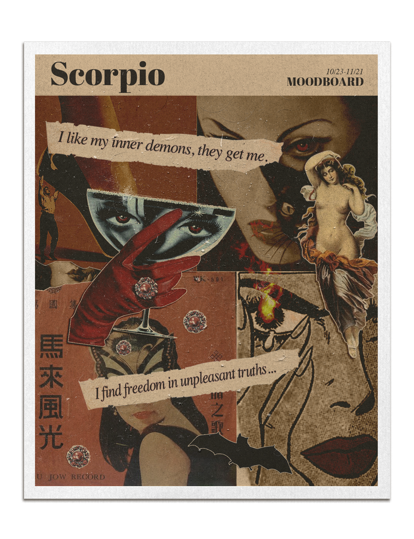 Zodiac Moodboard Prints