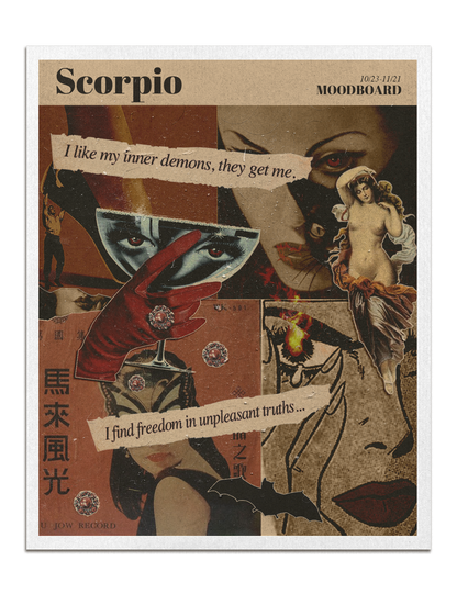 Zodiac Moodboard Prints