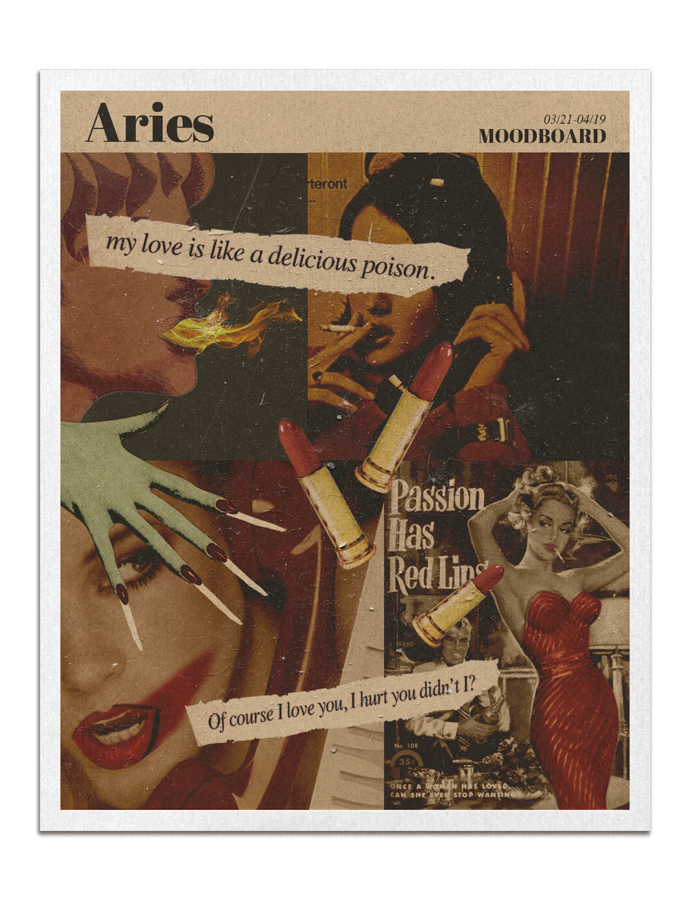 Zodiac Moodboard Prints