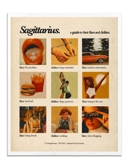 zodiacs likes & dislikes charts