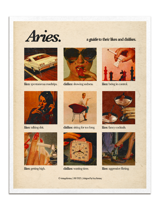 zodiacs likes & dislikes charts