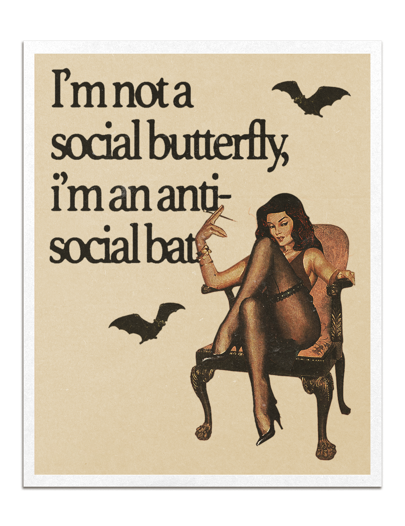 anti-social bat print