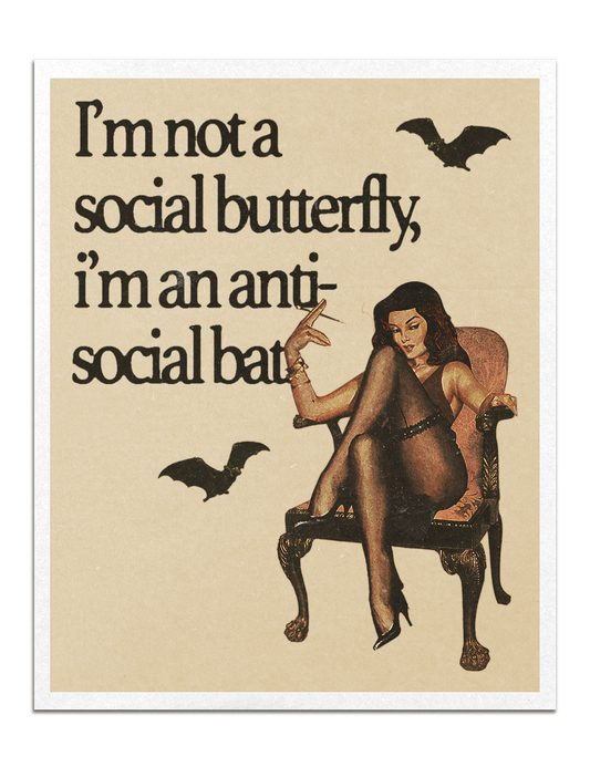 anti-social bat print