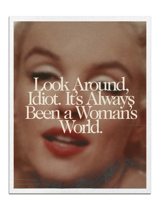 look around idiot print