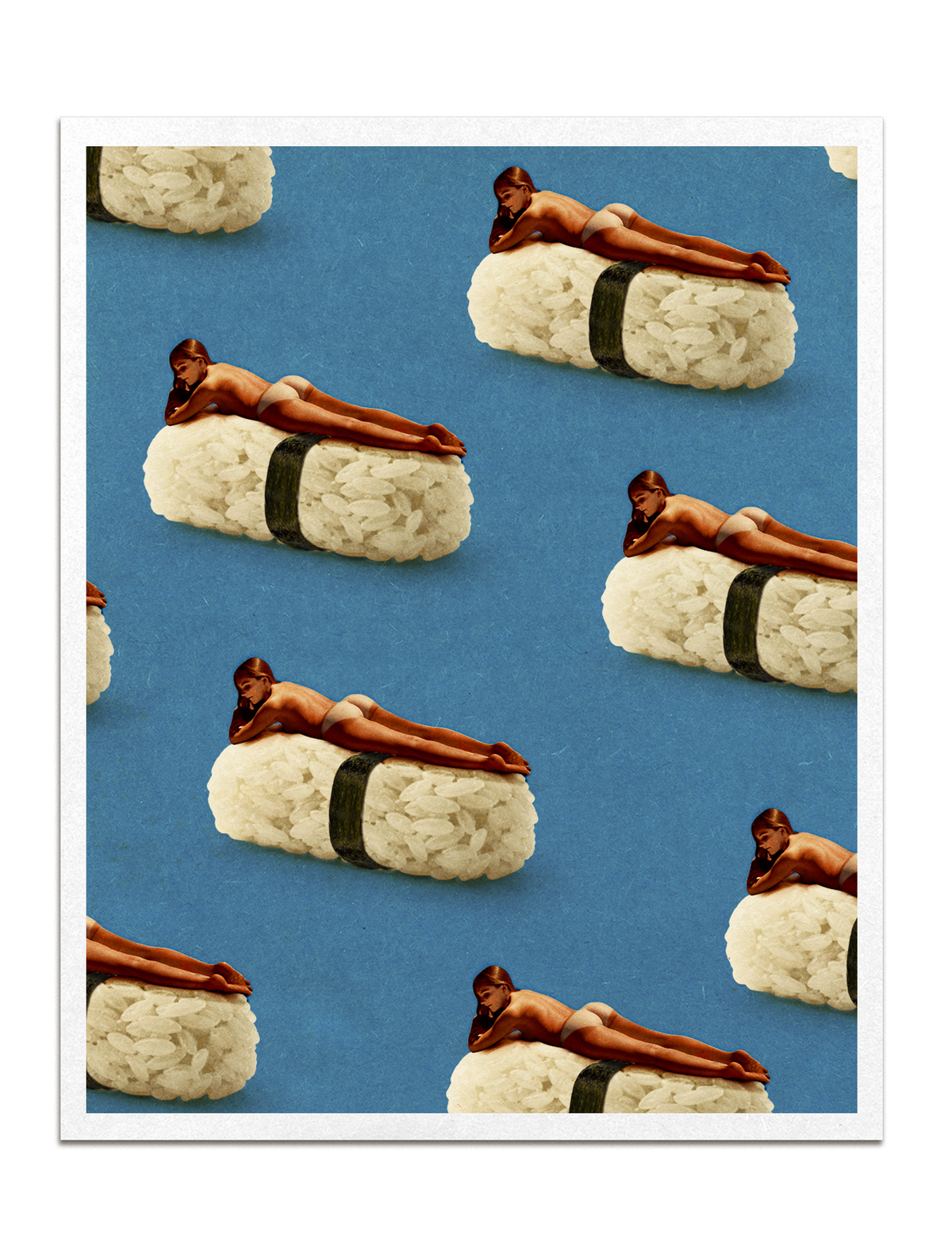 Sushi Butt Print
