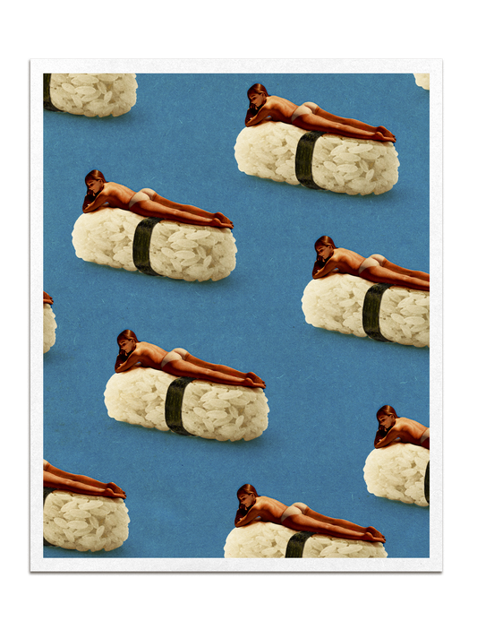 Sushi Butt Print
