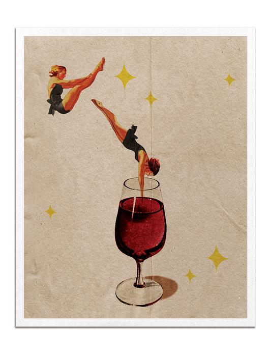 Wine Dive Print