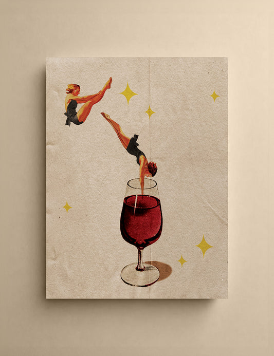 Wine Dive Print